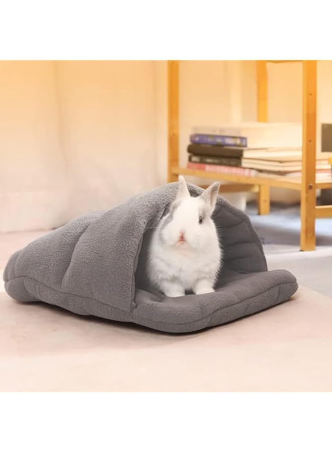 Guinea Bed, Soft Warm Plush Cuddle Pet House, Machine Washable Small Animal Nest, Cozy Cave for Hamster, Ferret, Chinchilla, Hedgehog, Rat, Squirrel, Rabbit, Anxiety Relief - Image 2